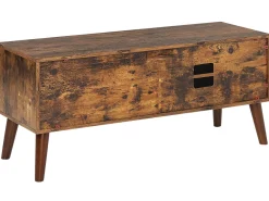 Säilytys<Beliani Tv-Taso Kaappi 2 Hyllya Tumma Puu Vanler