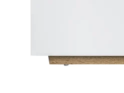 Cheap Beliani Tv-Taso Kaappi 2 Laatikkoa Vaalea Puu/Valkoinen Farada