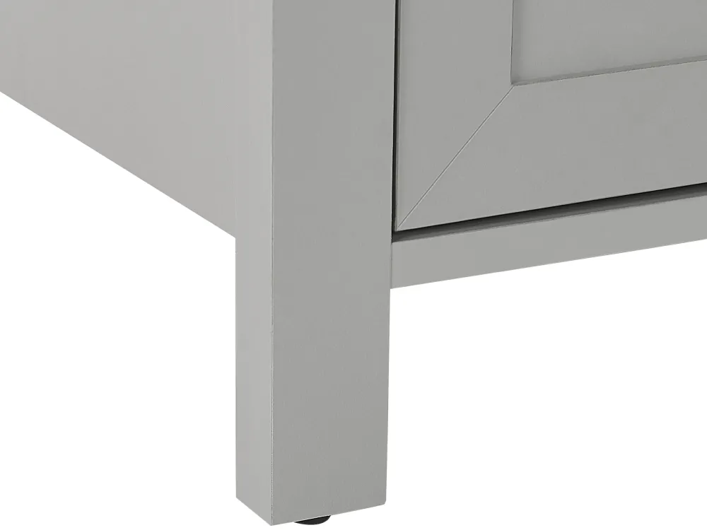 Discount Beliani Tv-Taso Kaappi 2 Laatikkoa Vaaleanharmaa Honolulu