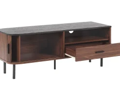 Säilytys<Beliani Tv-Taso Kaappi Laatikko Tumma Puu/Musta Jose