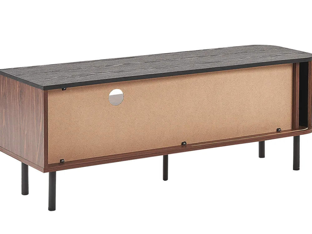 Säilytys<Beliani Tv-Taso Kaappi Laatikko Tumma Puu/Musta Jose