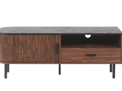 Säilytys<Beliani Tv-Taso Kaappi Laatikko Tumma Puu/Musta Jose