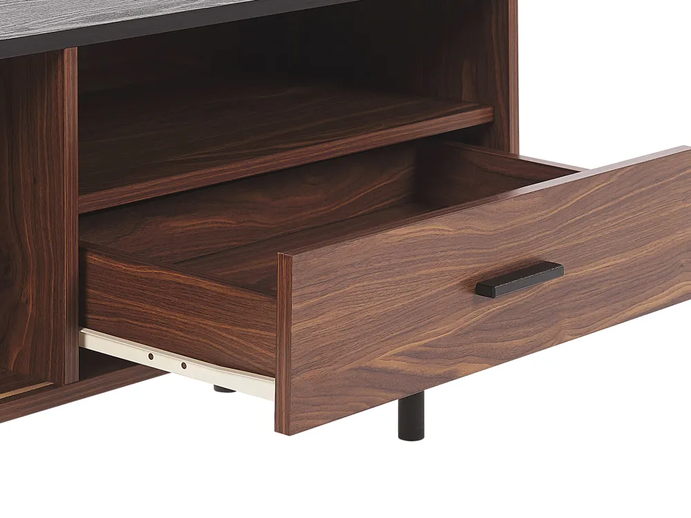 Säilytys<Beliani Tv-Taso Kaappi Laatikko Tumma Puu/Musta Jose