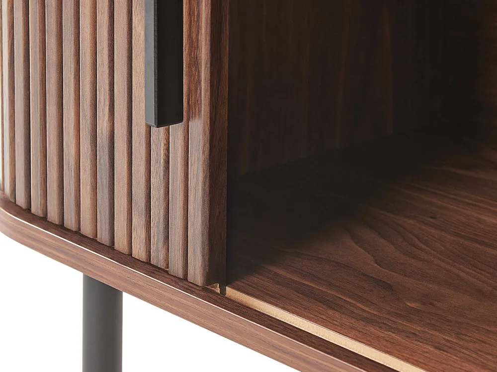 Säilytys<Beliani Tv-Taso Kaappi Laatikko Tumma Puu/Musta Jose