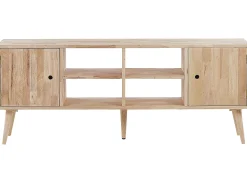 Best Beliani Tv-Taso Kumipuu 2 Kaappia 4 Hyllya Vaalea Puu Chandler