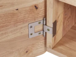 Best Beliani Tv-Taso Kumipuu 2 Kaappia 4 Hyllya Vaalea Puu Chandler