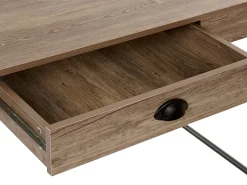 Shop Beliani Tyohuonesetti 2 Osaa Tumma Puu/Musta Foster/Casco