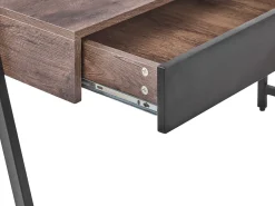 Säilytys<Beliani Tyohuonesetti 2 Osaa Tumma Puu/Musta Foster/Harwich