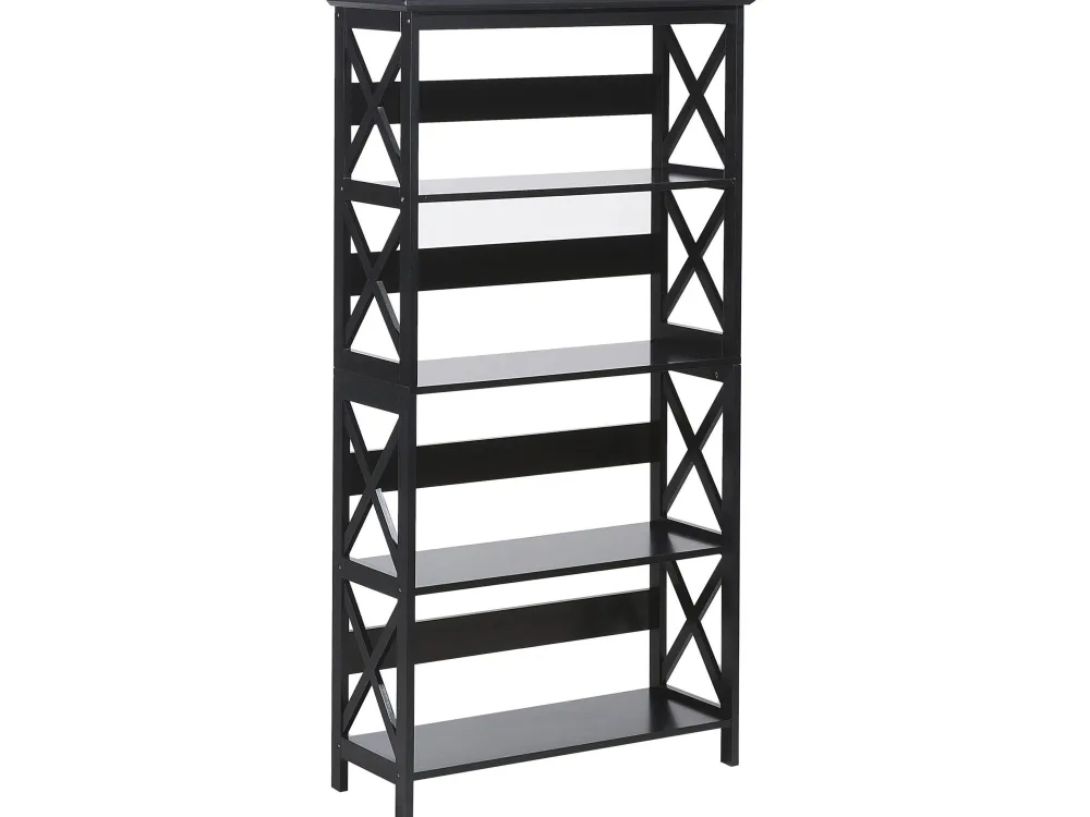 Säilytys<Beliani Tyohuonesetti 2 Osaa Tumma Puu/Musta Foster/Harwich