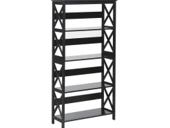 Säilytys<Beliani Tyohuonesetti 2 Osaa Tumma Puu/Musta Foster/Sheslay