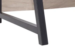 Cheap Beliani Tyohuonesetti 2 Osaa Vaalea Puu/Musta Foster/Calvin