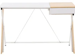 New Beliani Tyohuonesetti 2 Osaa Vaalea Puu/Valkoinen Foster/Hamden