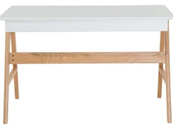 Säilytys<Beliani Tyohuonesetti 2 Osaa Valkoinen/Vaalea Puu Escalante/Sheslay