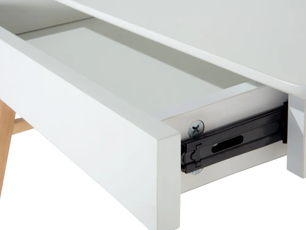 Säilytys<Beliani Tyohuonesetti 2 Osaa Valkoinen/Vaalea Puu Escalante/Sheslay