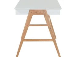 Säilytys<Beliani Tyohuonesetti 2 Osaa Valkoinen/Vaalea Puu Escalante/Sheslay