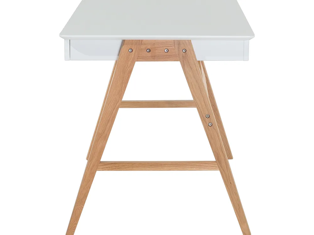 Säilytys<Beliani Tyohuonesetti 2 Osaa Valkoinen/Vaalea Puu Escalante/Sheslay