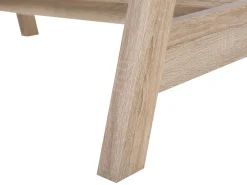 Lastenhuone<Beliani Tyopoyta 2 Hyllya Vaalea Puu/Valkoinen 110 X 60 Cm Jackson