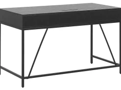 Lastenhuone<Beliani Tyopoyta 2 Laatikkoa Musta/Vaalea Puu 120 X 60 Cm Jena