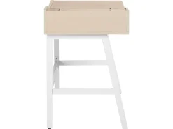 Lastenhuone<Beliani Tyopoyta Laatikko Hylly Vaalea Puu/Valkoinen 100 X 55 Cm Paramaribo