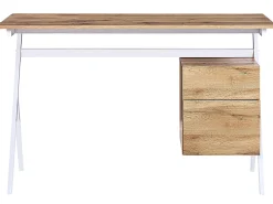 Lastenhuone<Beliani Tyopoyta Laatikko Kaappi Vaalea Puu/Valkoinen 120 X 60 Cm Ashland