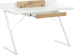 Lastenhuone<Beliani Tyopoyta Laatikko Valkoinen/Vaalea Puu 120 X 60 Cm Focus