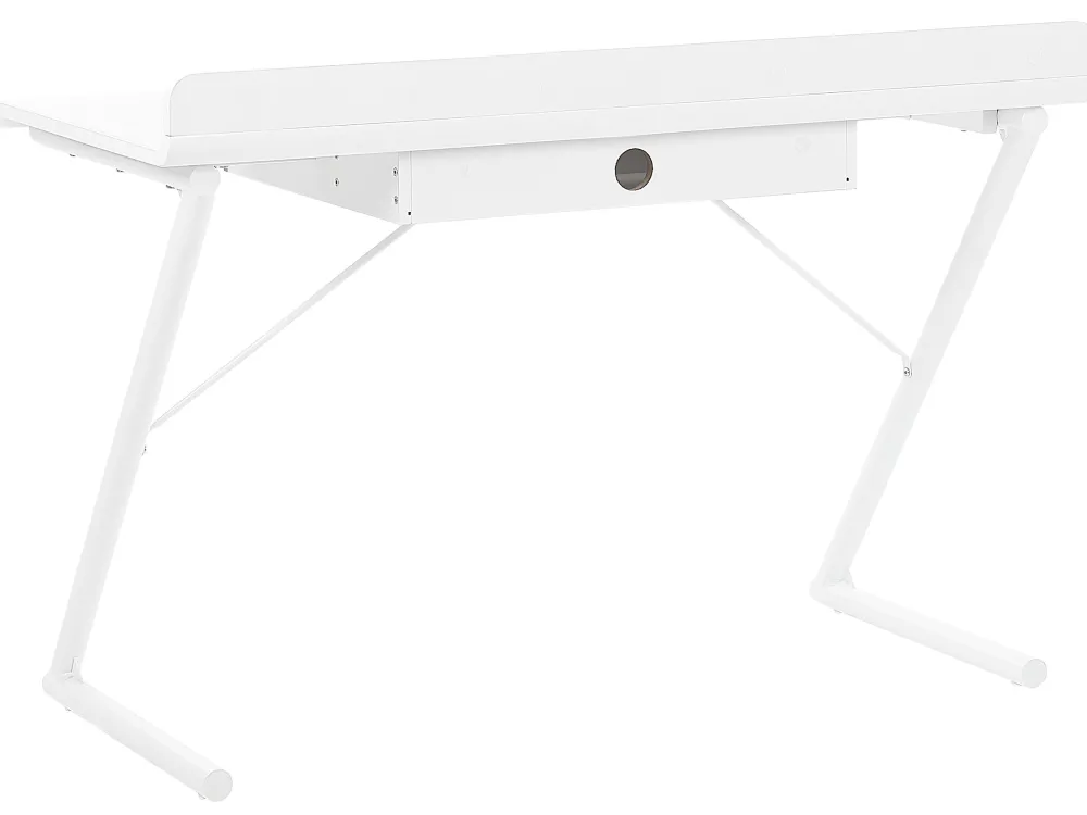 Lastenhuone<Beliani Tyopoyta Laatikko Valkoinen/Vaalea Puu 120 X 60 Cm Focus