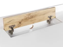 Lastenhuone<Beliani Tyopoyta Laatikko Valkoinen/Vaalea Puu 120 X 60 Cm Focus