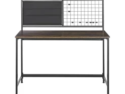 Lastenhuone<Beliani Tyopoyta Muistitaulu Tumma Puu/Musta 118 X 60 Cm Vince