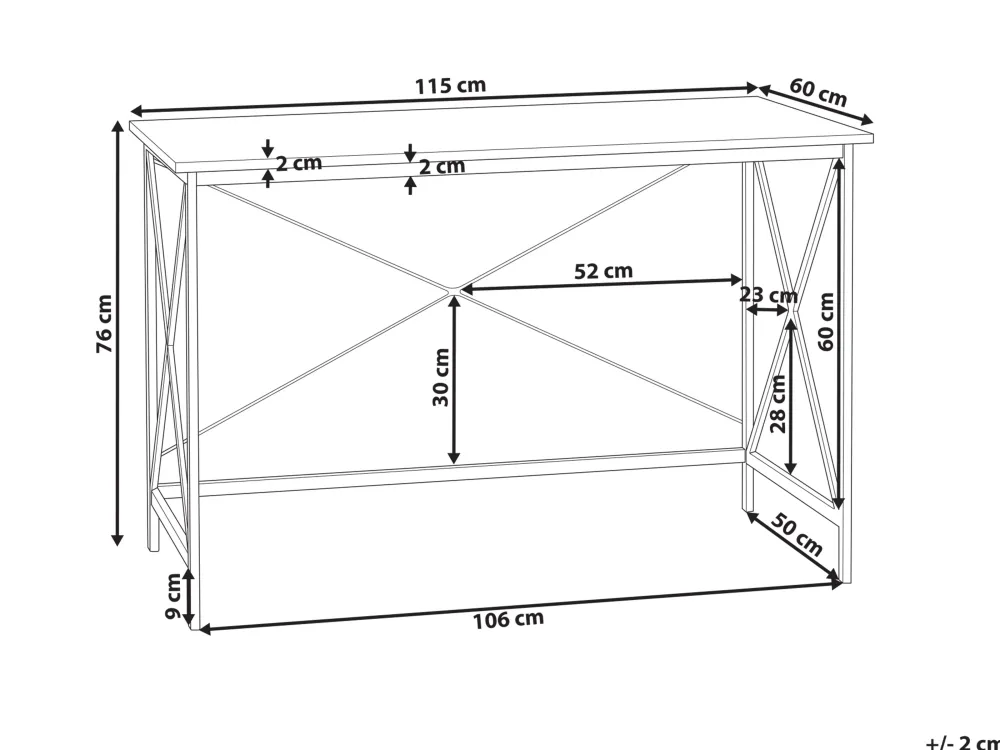 Lastenhuone<Beliani Tyopoyta Tumma Puu/Musta 115 X 60 Cm Futon