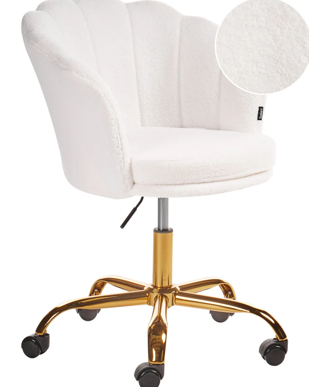 Tuolit<Beliani Tyotuoli Buklee Valkoinen Monticello Ii