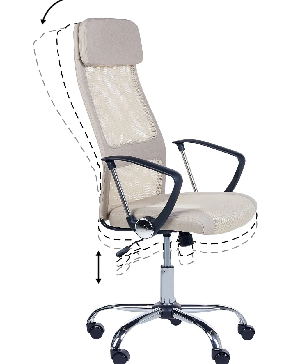 Outlet Beliani Tyotuoli Kangas Beige Pioneer