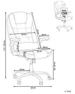 Lastenhuone<Beliani Tyotuoli Kangas Harmaa Royal