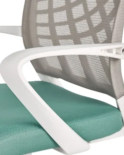 New Beliani Tyotuoli Kangas Harmaa/Sininen Bonny