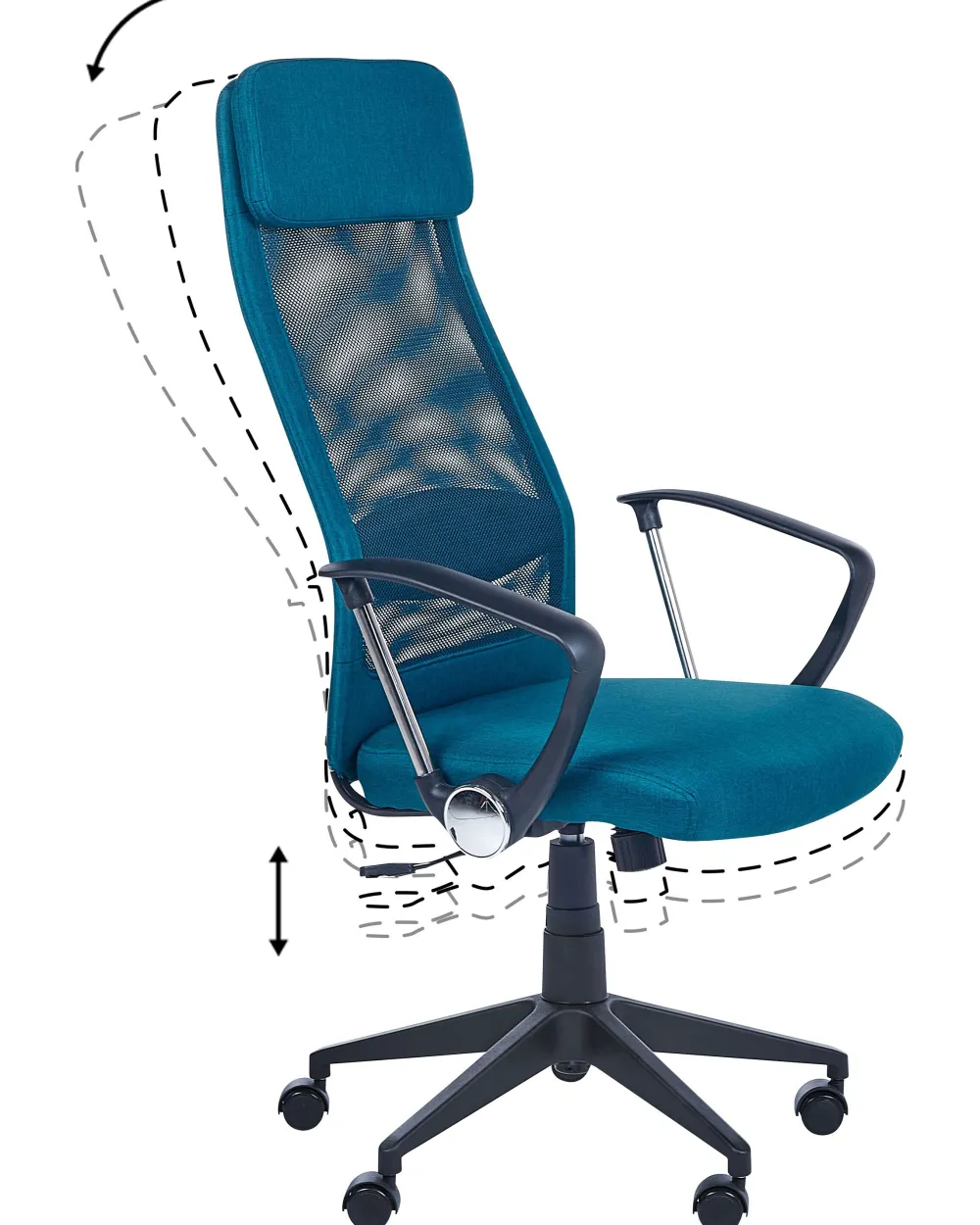 Sale Beliani Tyotuoli Kangas Tummansininen Pioneer