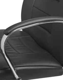 Online Beliani Tyotuoli Keinonahka Hierova Musta Grandeur