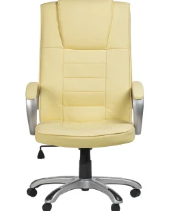 New Beliani Tyotuoli Keinonahka Hierova Beige Grandeur Ii