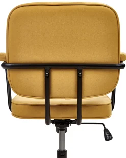 Cheap Beliani Tyotuoli Keinonahka Keltainen Pawnee