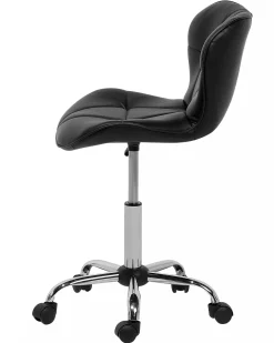 Fashion Beliani Tyotuoli Keinonahka Musta Valetta