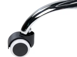 Tuolit<Beliani Tyotuoli Keinonahka Musta/Hopea Princess