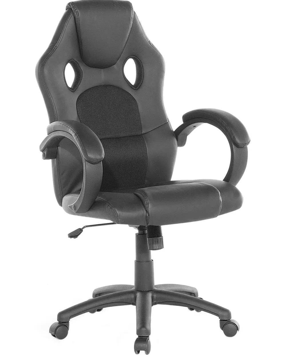 Online Beliani Tyotuoli Keinonahka Musta Fighter