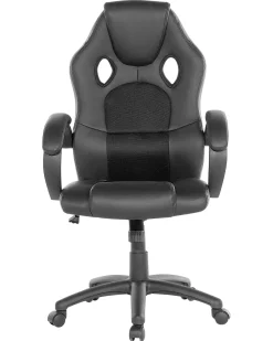 Online Beliani Tyotuoli Keinonahka Musta Fighter