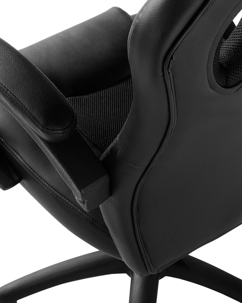 Online Beliani Tyotuoli Keinonahka Musta Fighter