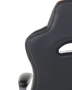 Lastenhuone<Beliani Tyotuoli Keinonahka Musta/Punainen Master