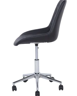 Lastenhuone<Beliani Tyotuoli Keinonahka Musta Maribel