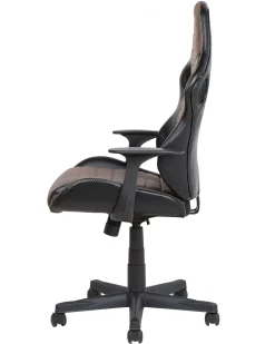 Tuolit<Beliani Tyotuoli Keinonahka Musta/Ruskea Supreme