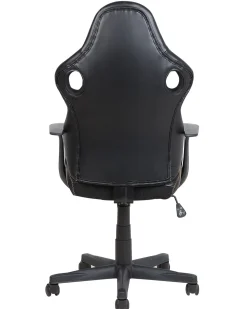 Tuolit<Beliani Tyotuoli Keinonahka Musta/Ruskea Supreme