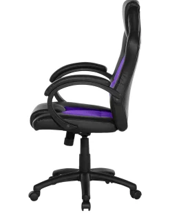 Online Beliani Tyotuoli Keinonahka Musta/Violetti Fighter