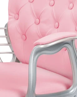 Fashion Beliani Tyotuoli Keinonahka Vaaleanpunainen Princess