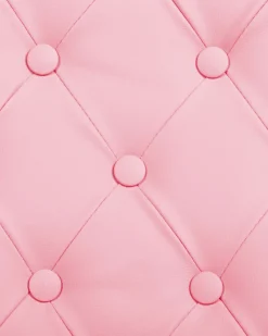 Fashion Beliani Tyotuoli Keinonahka Vaaleanpunainen Princess