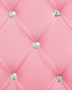 Flash Sale Beliani Tyotuoli Keinonahka Vaaleanpunainen/Hopea Princess